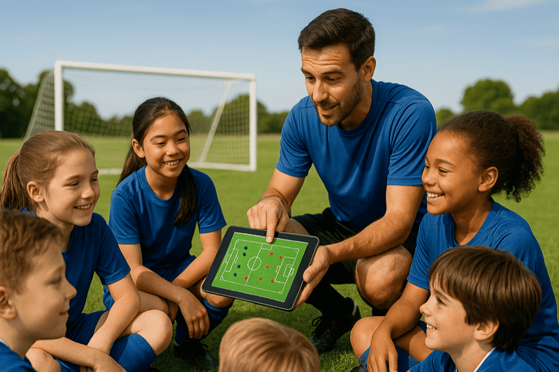 Exemplo de explicação tática de equipe